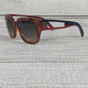 Fendi FS5276 215 Blonde Havana Brown Square Gradient Sunglasses